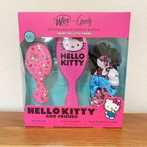 Hello Kitty and friends Wet brush + Goody detangling accessory bundle NIB